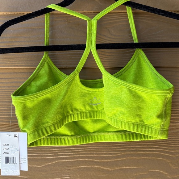 Beyond Yoga NWT Spacedye Slim Racerback Bra Matcha Green-Lime Size Large - Picture 5 of 5